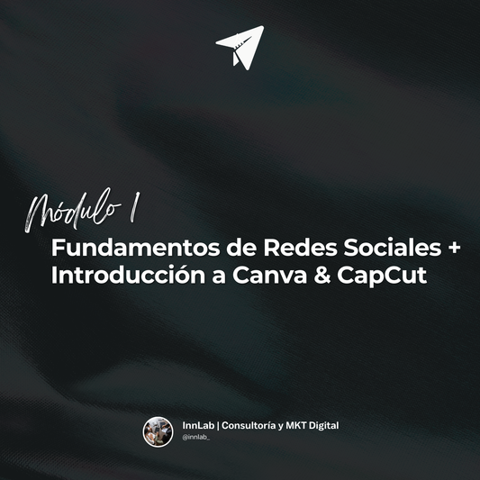 Modulo 1: Fundamentos de Redes Sociales + Introducción a Canva & CapCut